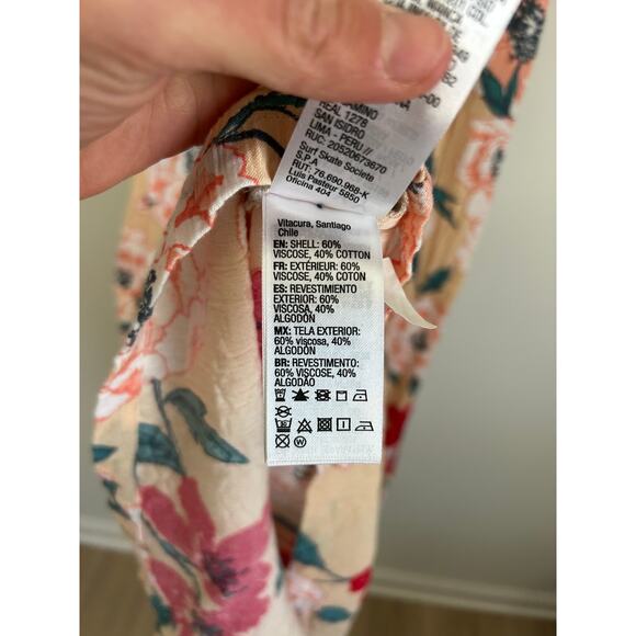 Roxy In The Mood For Dance Floral Wrap Dress - Size XS - Picture 10 of 11